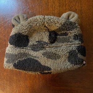 NWOT The North Face | Camo Green Littles Bear Beanie | 0-6 mo
